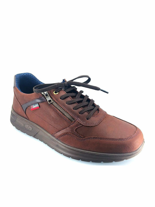 Ανδρικά Sneakers Καφέ Δέρμα