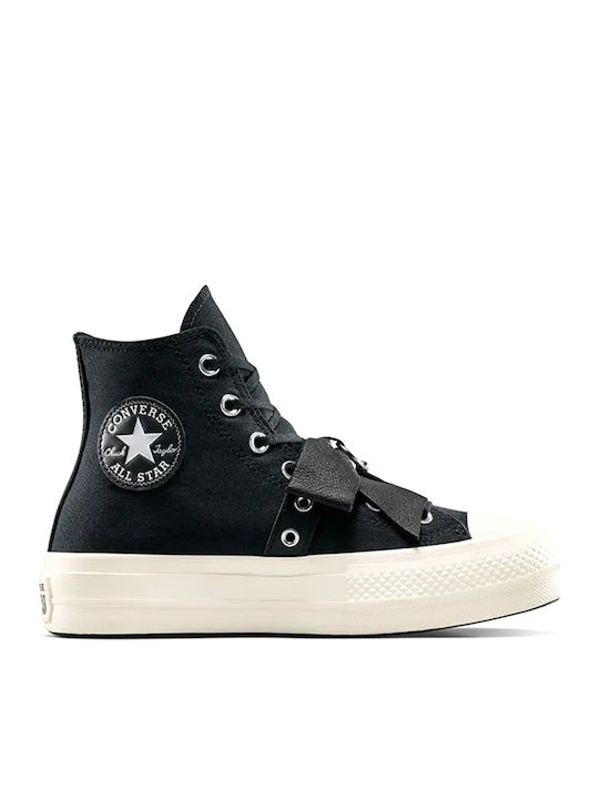 Converse Chuck Taylor All Star Lift Platform Sneakers Black / Silver / Egret