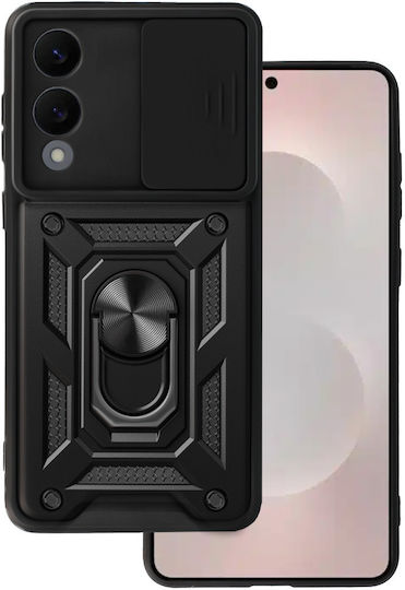 Back Cover Silicon / Plastic Negru (Galaxy S25 Edge)