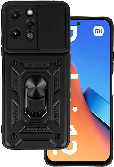 Back Cover Silicone / Plastic Black (Xiaomi Redmi 12)