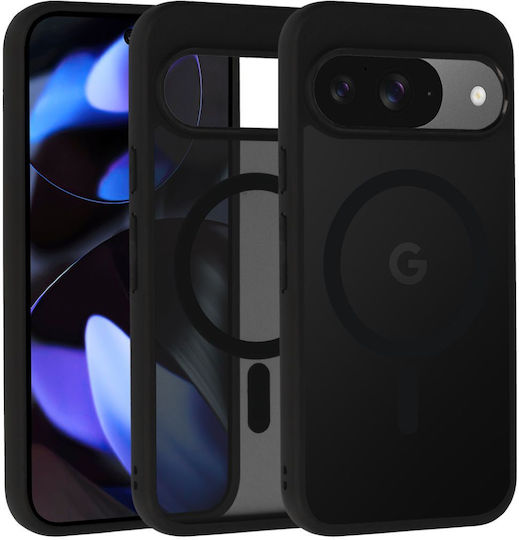 360 Full Cover Σιλικόνης / Πλαστικό Μαύρο (Google Pixel 9, Google Pixel 9 Pro)