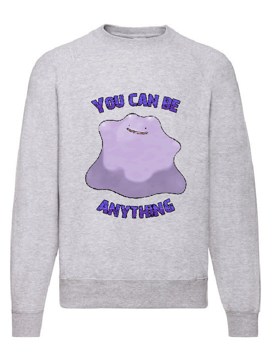 Grau Sweatshirt Sweatshirt Pokemon Ditto Origin...