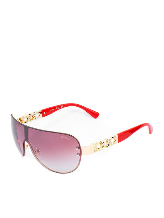 Guess Women's Sunglasses with Gold Metal Frame ...