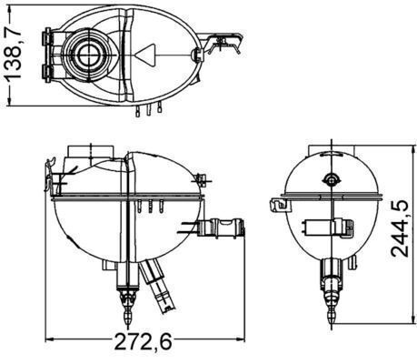 Expansion Tank Cooling Mahle Crt 209 000s