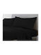 Duvet Cover Cotton Queen 220x240 Black