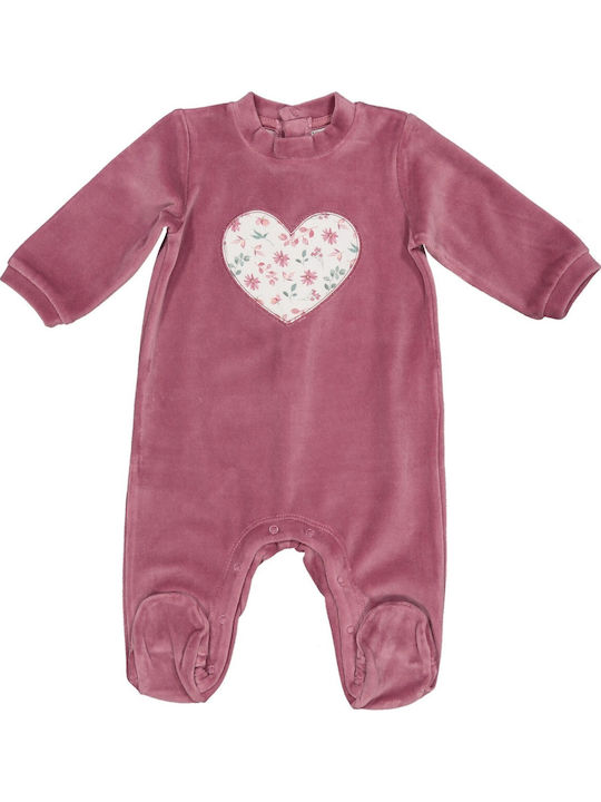 Birba Trybeyond Baby Bodysuit Long-Sleeved Velvet Purple