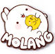 Molang & Piu Piu Logo Pin Badge
