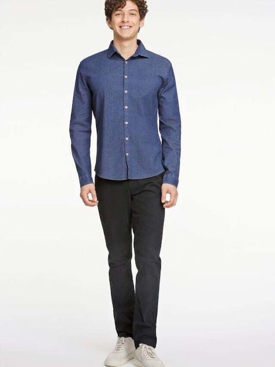 Μακρυμάνικo Πουκάμισο Blue/dk Blue