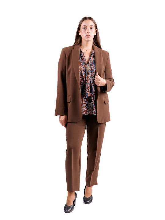 Passager Women's High-waisted Fabric Trousers w...