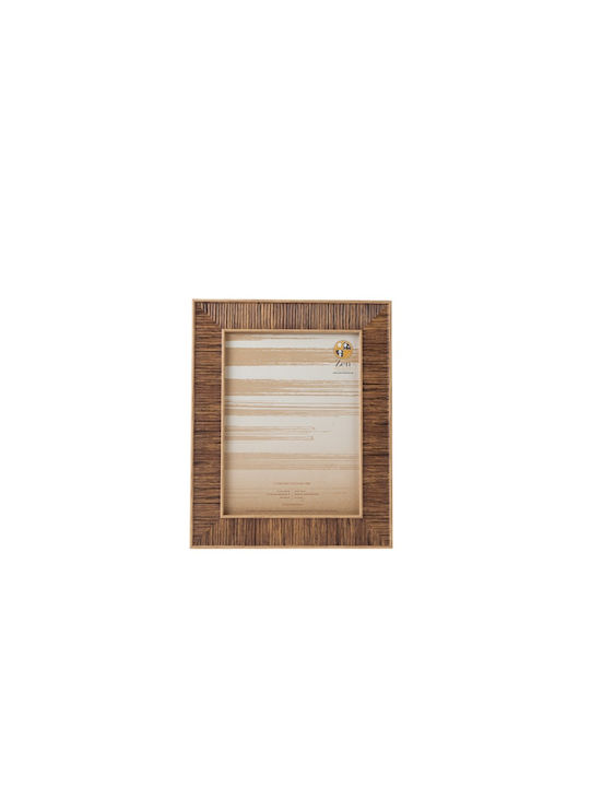 Zen Collection Κορνίζα Πλαστική με Καφέ Πλαίσιο
