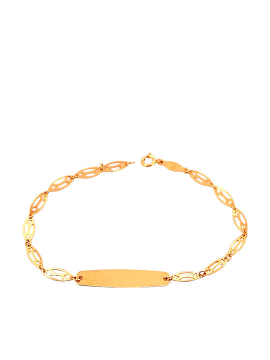 Rubini Kinderarmband ID aus Gold 9K