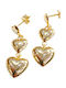 Prince Silvero Earrings made of Silver Gold Plated with Stones