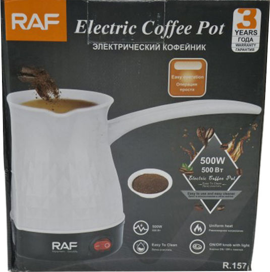 Raf Ηλεκτρικό Μπρίκι 500W με Χωρητικότητα 500ml Μαύρο