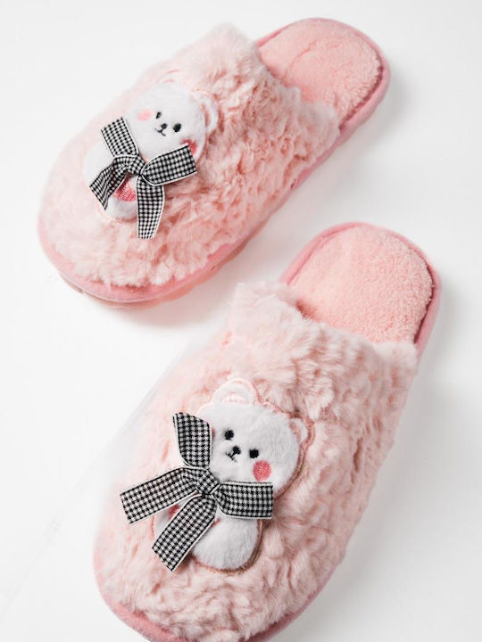 The Shoemart Women's Slippers with Animals Pink