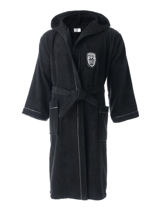 Vesta Home Paok Μπουρνούζι με Κουκούλα Black 36...