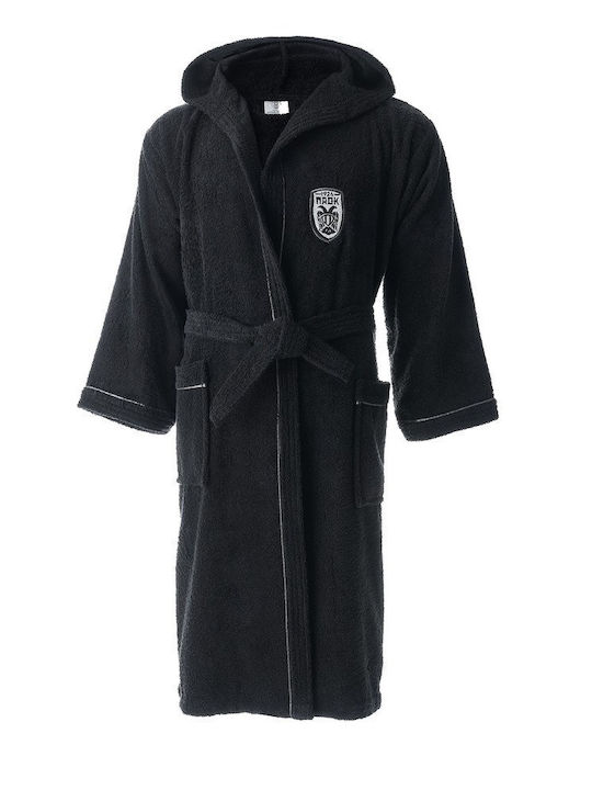 Vesta Home Paok Μπουρνούζι με Κουκούλα Black 36...