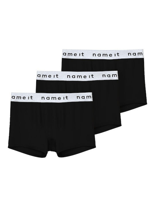 Name It Set of Kids' Boxers Black 3pcs