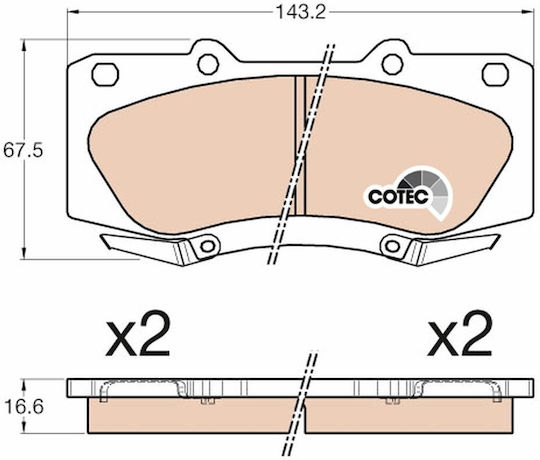 Set Plăcuțe De Frână Trw Disc Brake Gdb3534