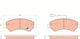 Trw Gdb1703 Brake Pad Set Disc Brake