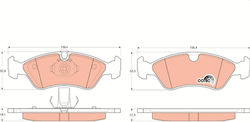 Trw Gdb1300 Brake Pad Set Disc Brake Trw Gdb1300 Brake Pad Set Disc Brake
