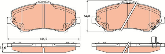 Trw Brake Pad Set Disc Brake Gdb4605
