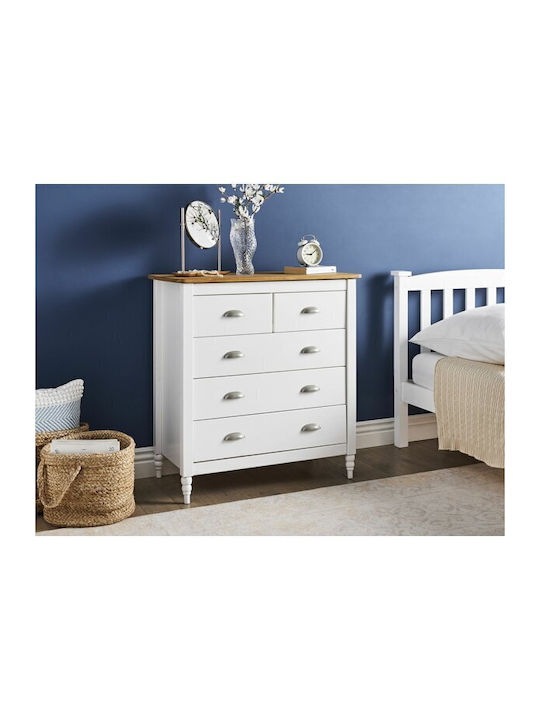 Berwyn 2641 Metallic Chest of Drawers of Solid ...