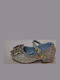 Kids Ballerinas with Adjustable Metal Clasp Silver