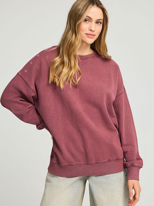 Women's Sweatshirt Hooded Red
