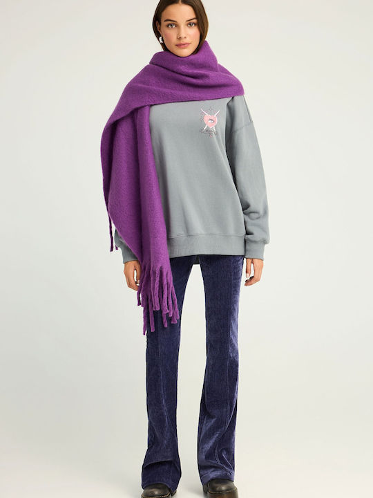 Funky Buddha Women's Sweatshirt Gray