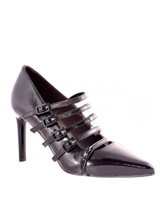 Vavoulas Leder Pumps mit hohem Absatz Schwarz