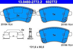 Set Plăcuțe de Frână Ate Disc Frână 13.0460-2772.2 Set Plăcuțe de Frână Ate Disc Frână 13.0460-2772.2