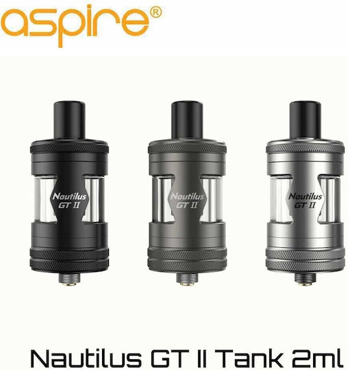 Aspire Nautilus Gt 2 Vaporizator 2ml cu Baterie Încorporată Negru