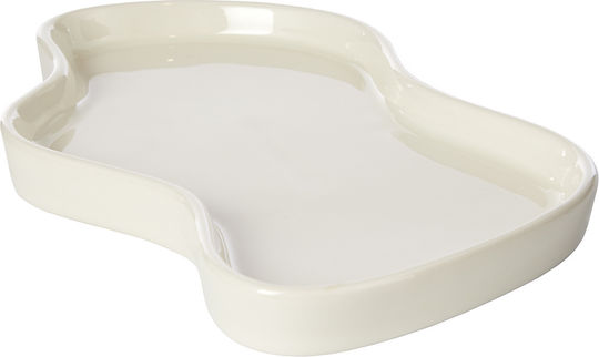 Butlers Dekorative Platte Keramik Ecru 1Stück 15.5x27x5cm