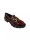 Λουστρίνι Γυναικεία Loafers σε Μπορντό Χρώμα