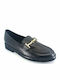 Δερμάτινα Γυναικεία Loafers σε Μαύρο Χρώμα