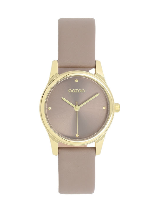 Oozoo Timepieces Ρολόι Μπαταρίας με Δερμάτινο Λουράκι