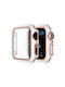 Enkay Plastic Case with Glass in White color for Apple Watch SE, SE2, SE3 - 44mm