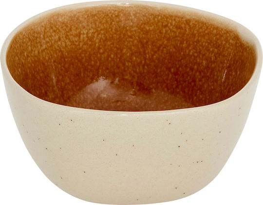 Cereal Serving Bowl Round Ceramic Yellow with Diameter 11cm