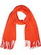 Women's Wool Scarf Orange