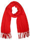 Women's Wool Scarf Red