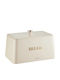 KING Hoff Brotkasten mit Deckel Inox Beige 35x23x21cm