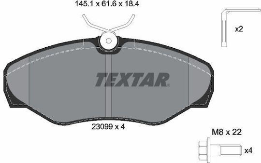 Textar 2309902 Bremsbelag Set Scheibenbremse