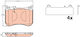 Trw Brake Pad Set Disc Brake Gdb2144