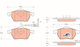 Trw Brake Pad Set Disc Brake Gdb1403