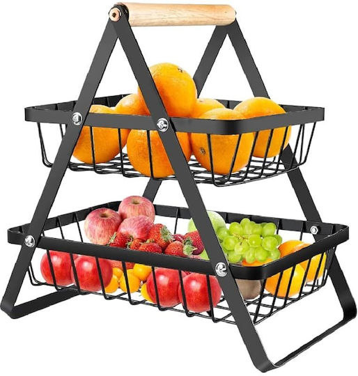 Fruit Bowl 2 Levels White
