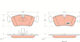 Trw Brake Pad Set Disc Brake Gdb1348