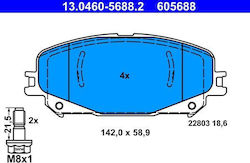 Ate Brake Pad Set Disc Brake 13.0460-5688.2 Ate Brake Pad Set Disc Brake 13.0460-5688.2