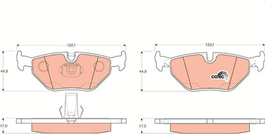 Trw Gdb1265 Brake Pad Set Disc Brake