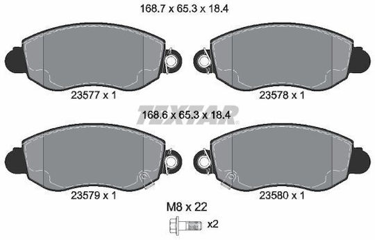 Textar Bremsbelag Set Scheibenbremse 2357701