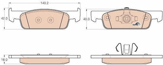 Trw Gdb2016 Brake Pad Set Disc Brake